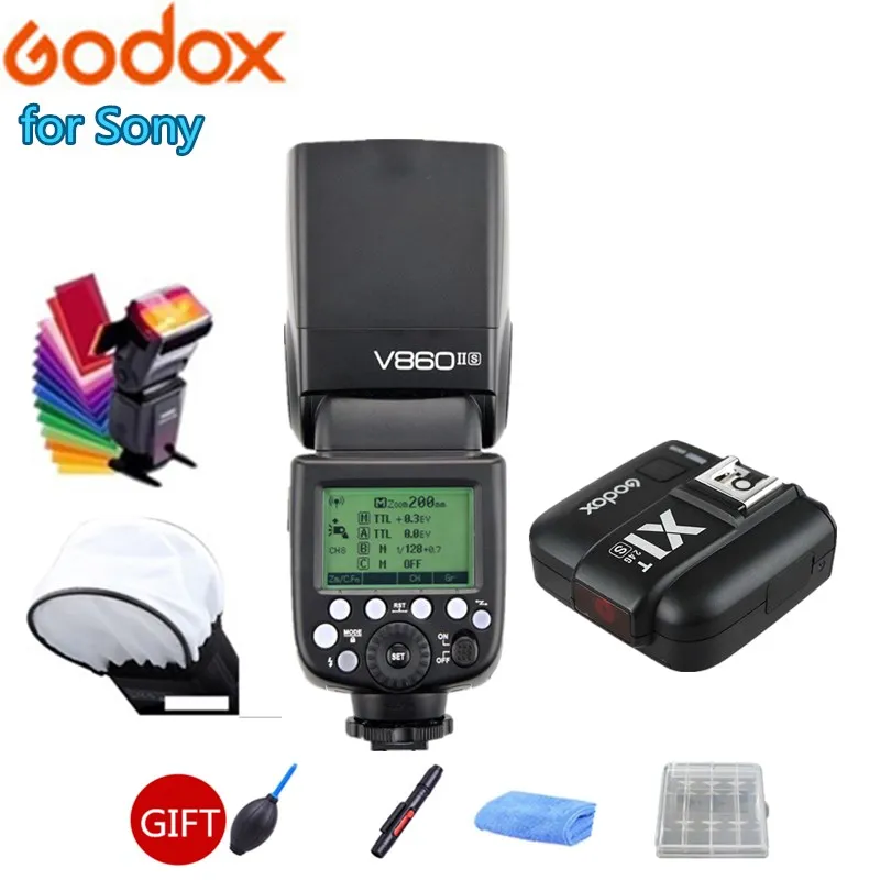 Godox V860II S GN60 i TTL HSS 1/8000s вспышка литий ионная батарея + X1T передатчик вспышки для