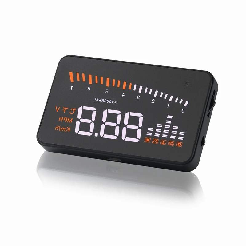 X5 Универсальный Авто Hud Дисплей проектор с Odb2 Obd ii Интерфейс Скорость