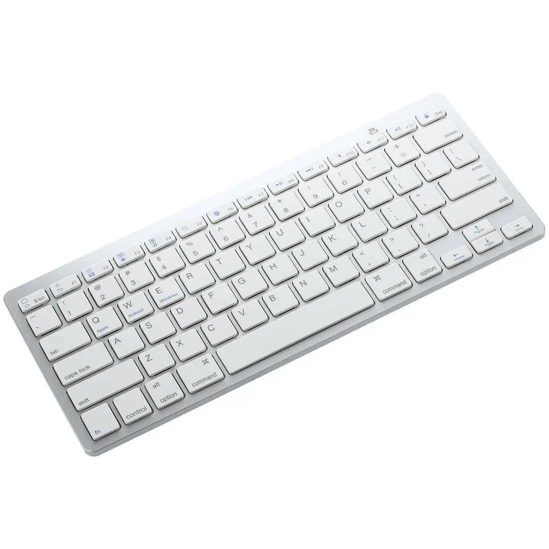 1 шт. ультра-тонкая беспроводная клавиатура Bluetooth 3,0 для IPad/iPhone серии/Mac Book/samsung телефонов/ПК компьютер белый