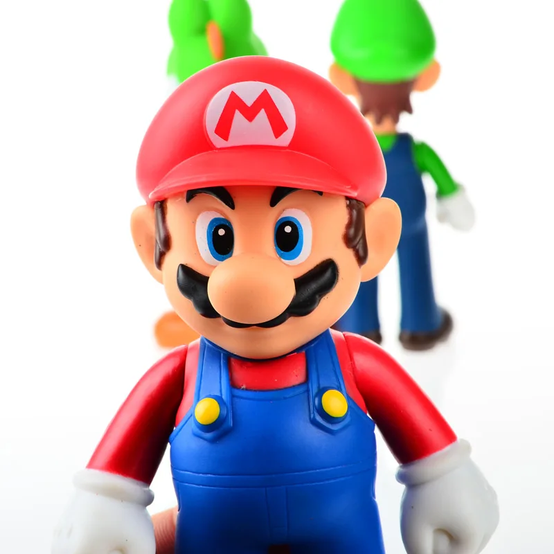3 шт./компл. BOHS Super Mario Bros Марио Йоши Луиджи ПВХ фигурка Коллекционная модель