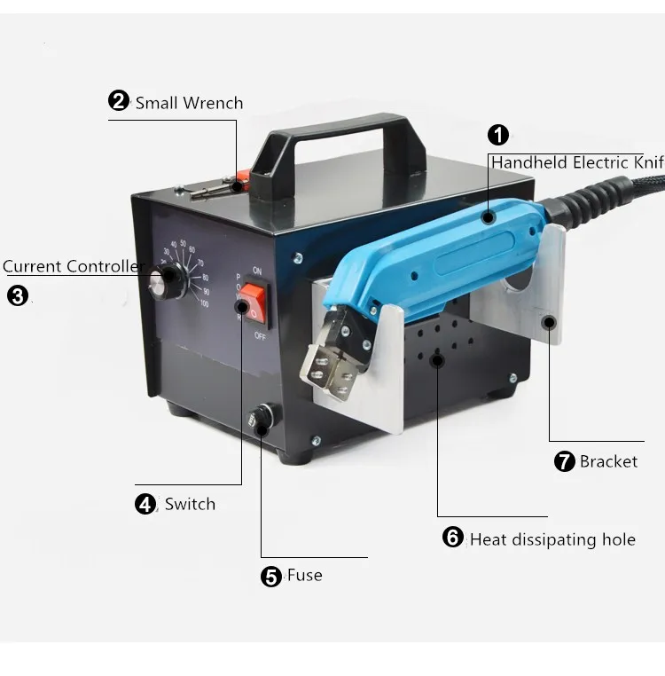 

230V/110V 400W Professional Practical and Durable Handheld Electric Hot Heating Cutting Cutter Hot Heating Cutting Knife Cutter