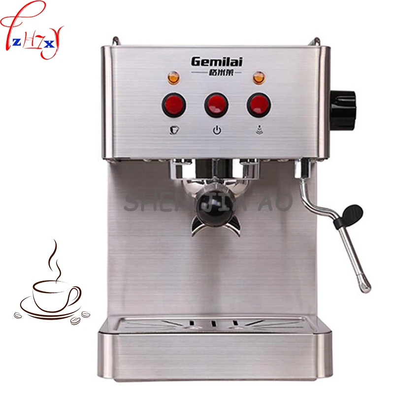 

1pc 220V 1450W Commercial Stainless Steel Multi-Function Semi-automatic Italian Coffee Maker 15bar Steam Grilled Coffee Maker