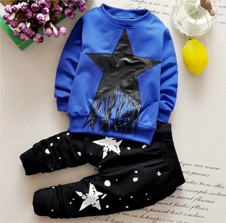 2019 Spring Autumn Baby T-shirt Pants 2Pcs Suits Toddler Tracksuits Children Boys Girls Bohemia Style Clothing Sets Kids Clothes |
