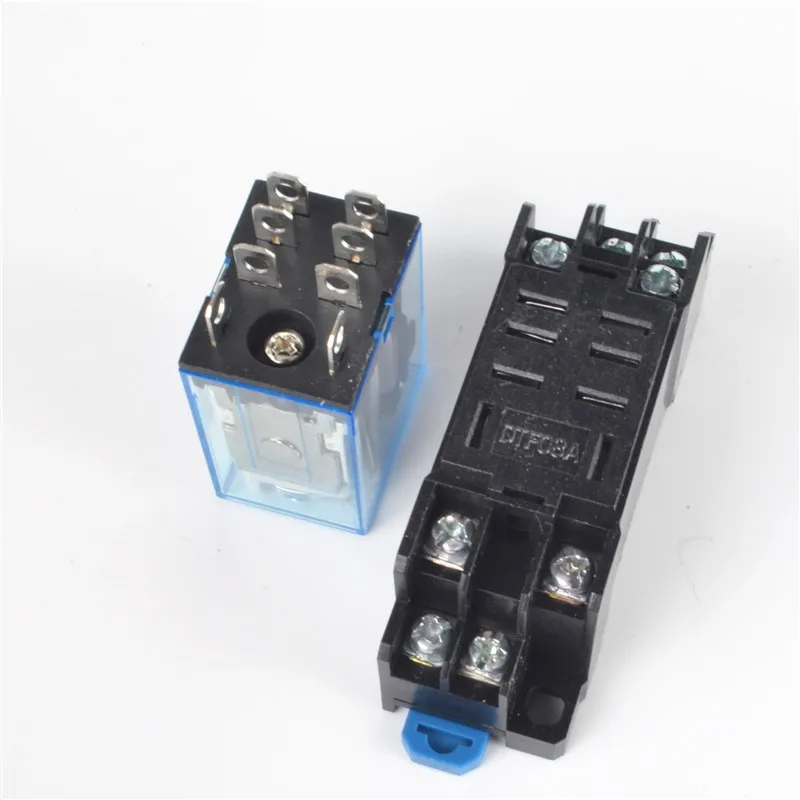 LY2NJ 220/240 В AC 10A 8PIN катушки Мощность реле DPDT HH62P HHC68A 2Z с гнездом базы 1 шт.|Реле| |