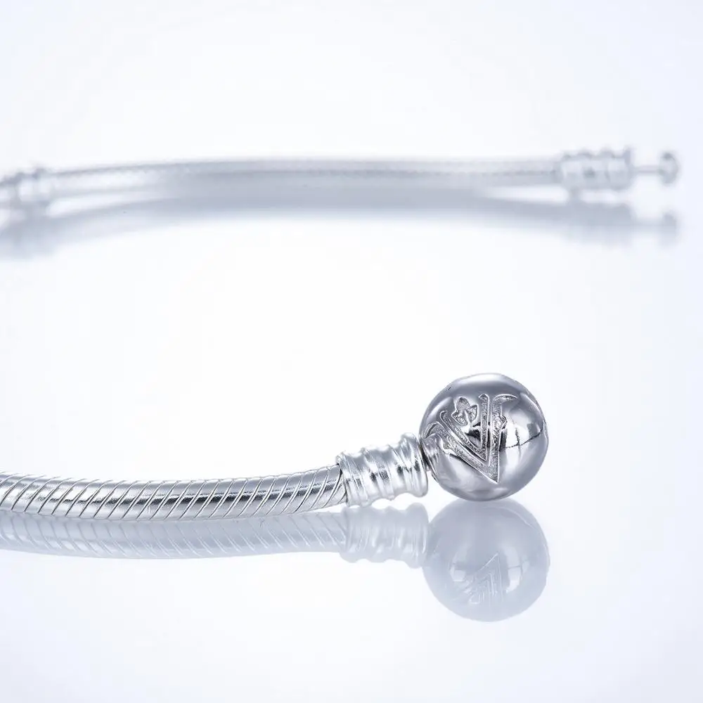 Браслет с круглым радужным цветком и замком из стерлингового серебра 925 пробы