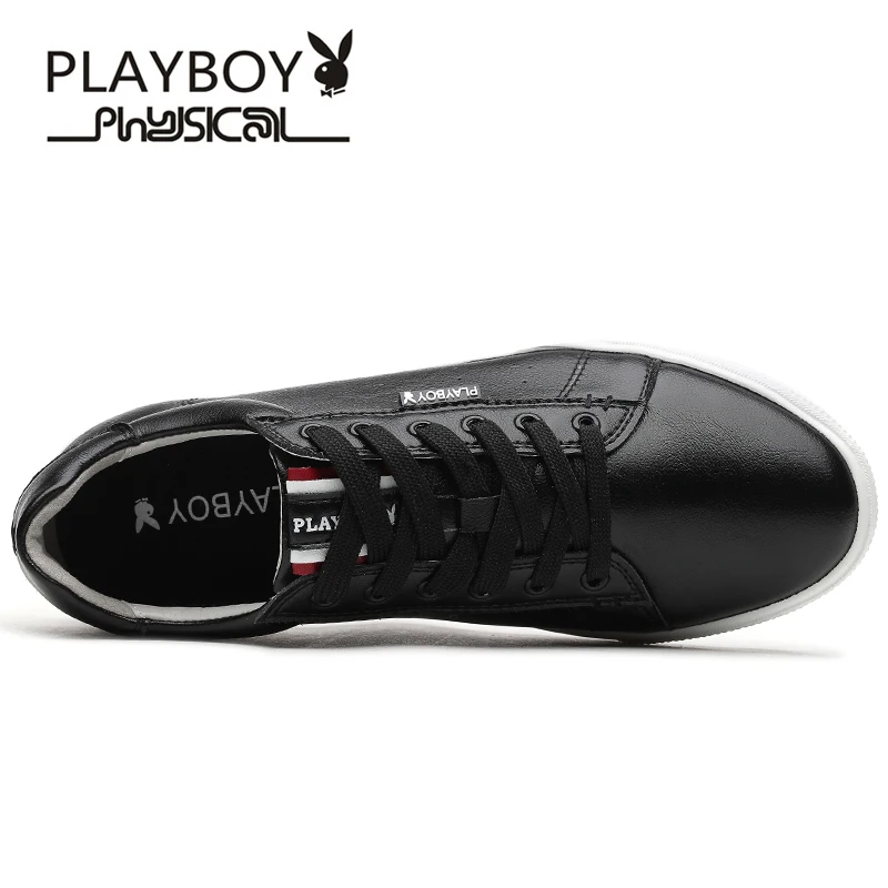 

PLAYBOY Men 100% Genuine Leather Men's Shoes Casual Loafers Lace-Up Casual Shoes Moccasins Male Driving Shoes