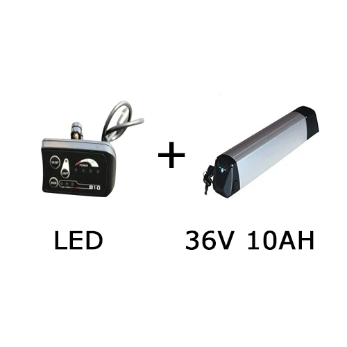 10Ah LED 350 W набор преобразования для электрического велосипеда 2" 26" 700C комплект велосипедных двигателей с 36 V 10Ah 12Ah электрический велосипедный аккумулятор bicicleta electrica - Цвет: 10Ah LED