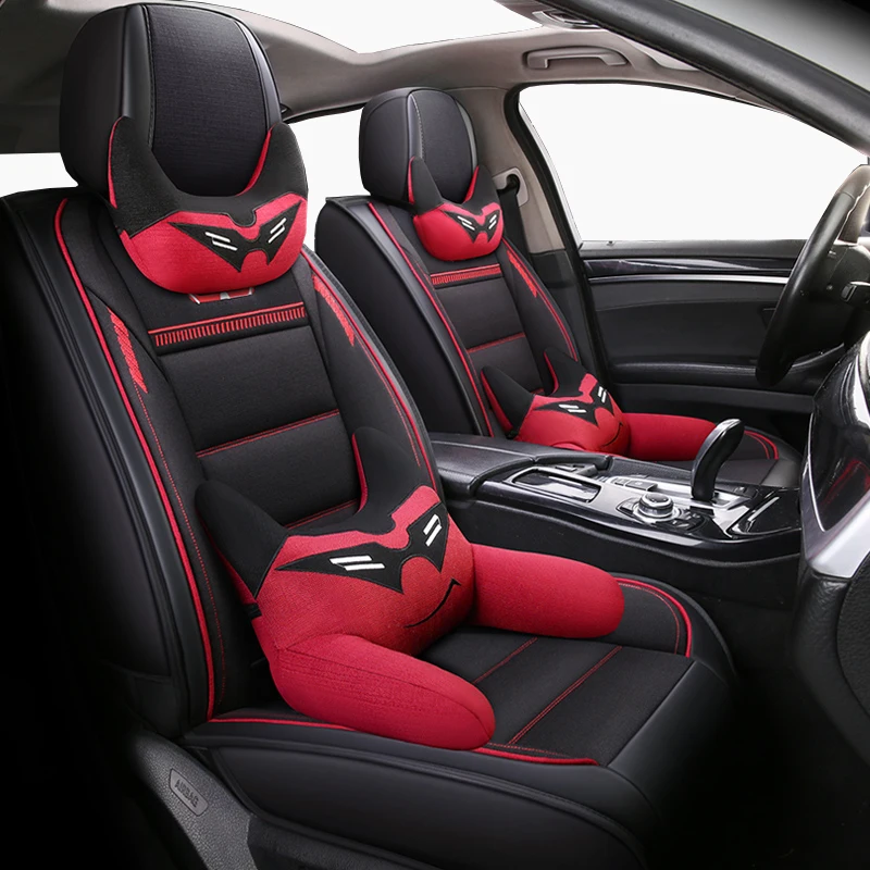 (Передние + задние) кожаные и льняные автомобильные чехлы на сиденья для opel vectra c