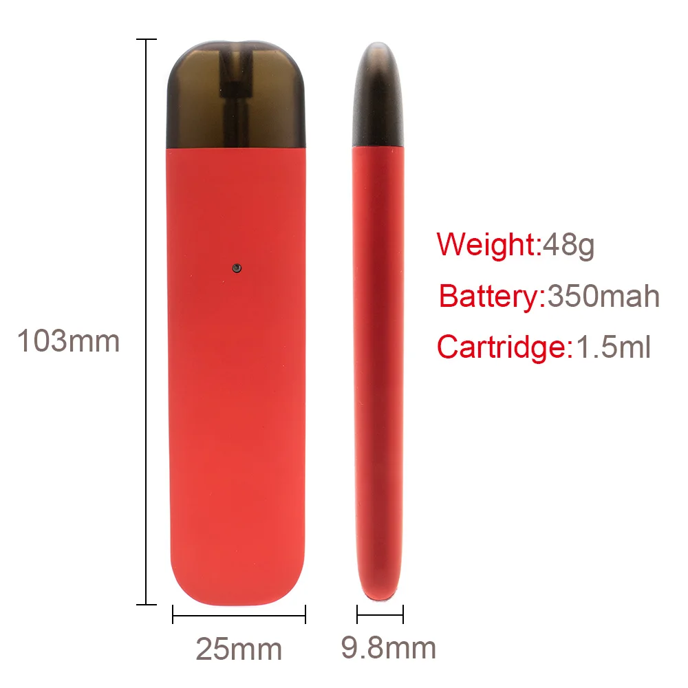 Электронная сигарета K9 POD Starter Kit 350 mah картридж с 1 5 ml все-в-одном Vape ручка E-CIG