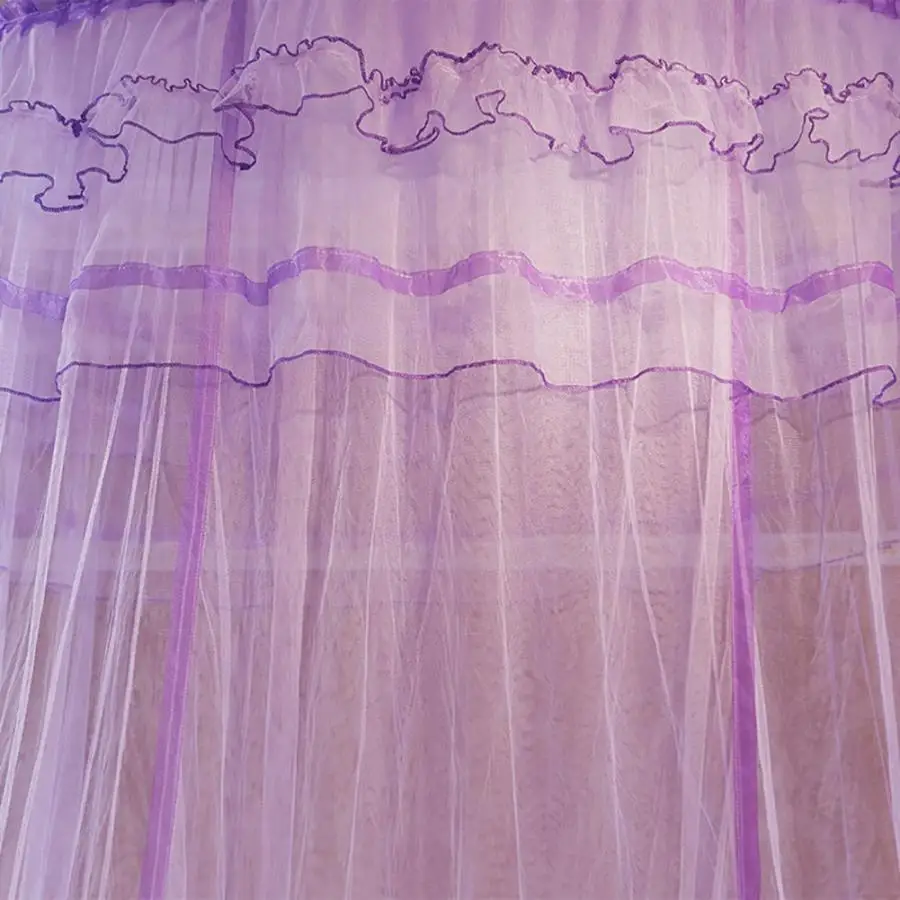 Elgant москитная сетка круглый балдахин кружева принцесса стиль москитная сетка кровать занавеска кровать навес кровать занавеска кровать палатка