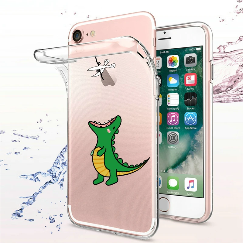 Силиконовый чехол для iPhone 6s 6 7 8 Plus XS MAX XR мягкий X 5 SE 5S прозрачный | Мобильные