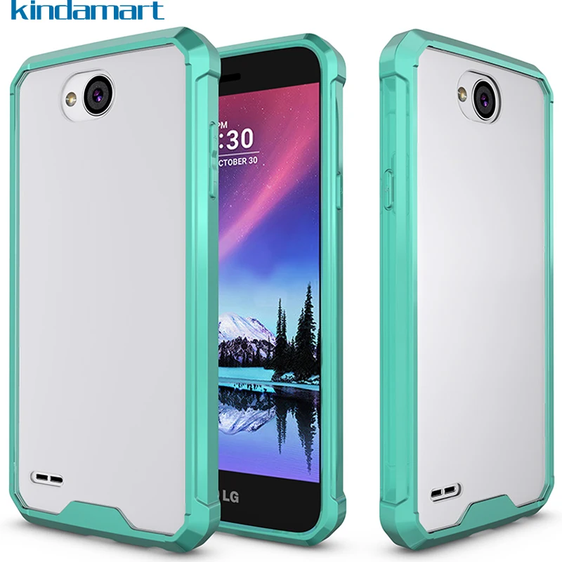 Transparent Hard Case for LG X Power 2 Xpower2 Shockproof Silicone Bumper power2 Cover |