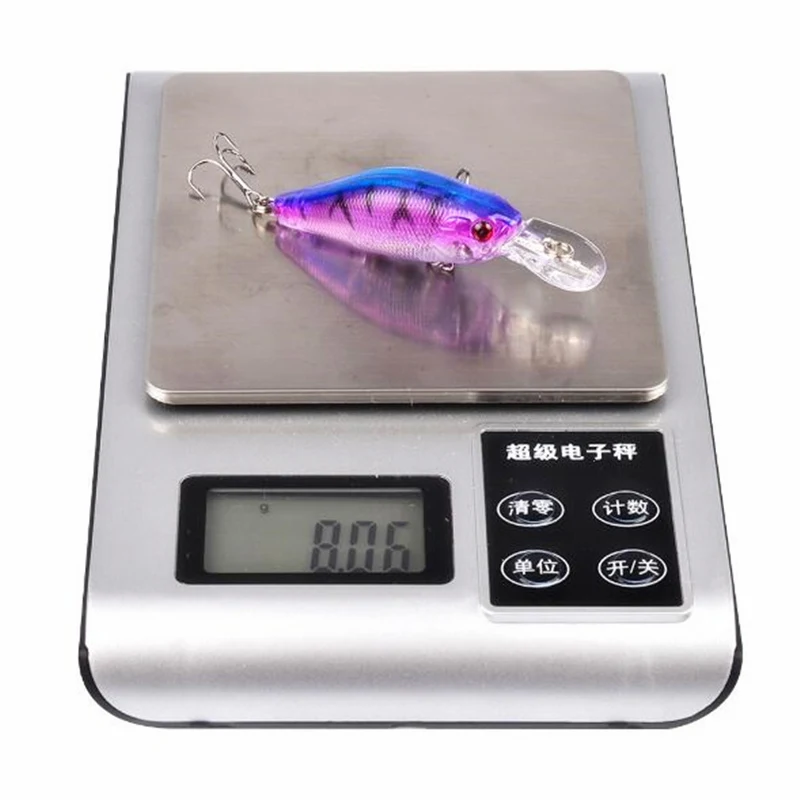 1 шт. искусственная жесткая рыболовная приманка с тройным крючком|hard bait|3d eyesbait bait |