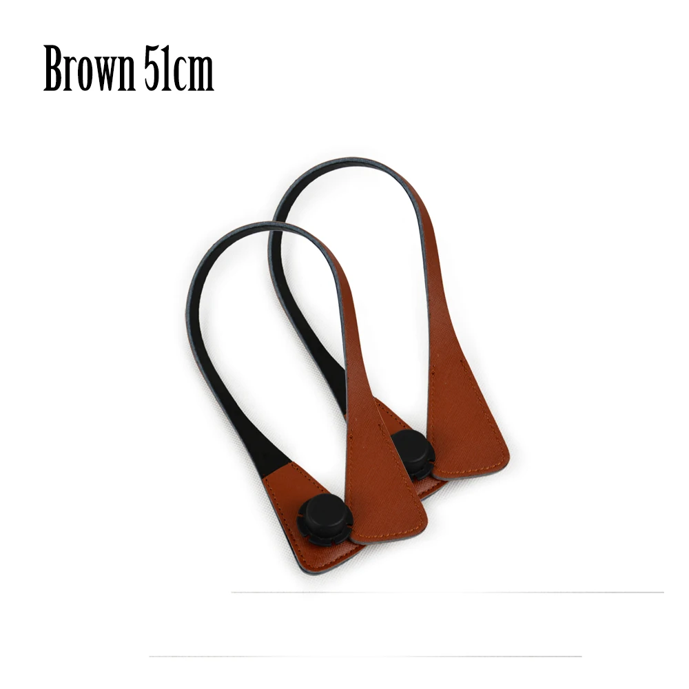Brown 51cm Tanqu Короткие Длинные сверхтонкие Угловые ручки из искусственной кожи для OBag Ocity EVA O Bag Body - Цвет: Brown 51cm