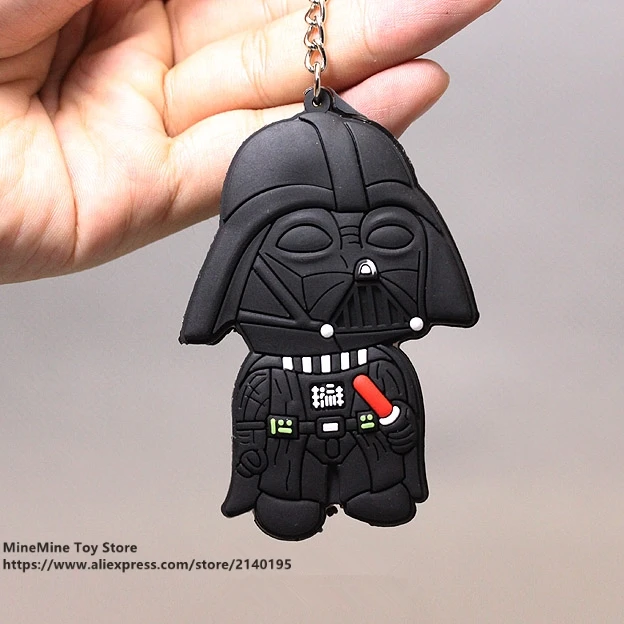 DISNEY Star Wars 6 см брелок кукла аниме Action Force Awakens черная серия штурмовики Дарта