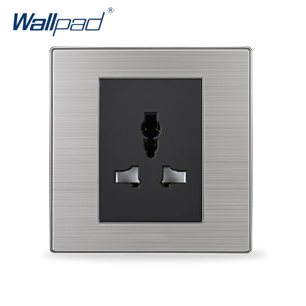 Горячая Распродажа 3 Pin универсальная розетка Wallpad Роскошные Настенные