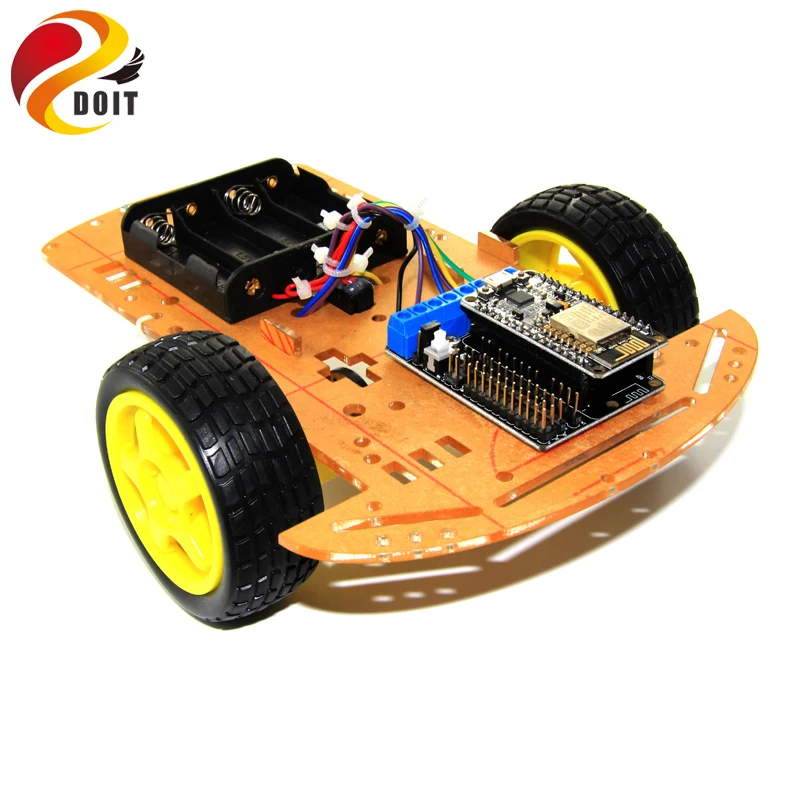Набор интеллектуальных автомобильных шасси DOIT Wi-Fi 2WD с макетной платой Nodemcu ESP8266 +