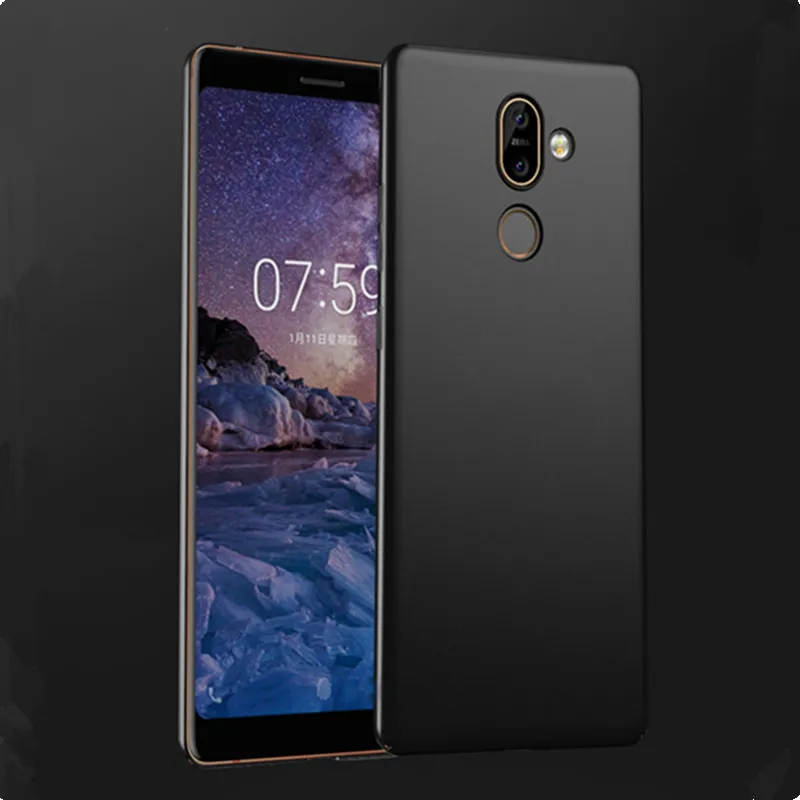 Роскошные матовые мягкий чехол для телефона Nokia 7 Plus силиконовый защитный