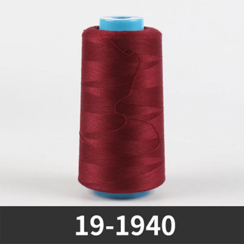 19-1940 3500 ярдов полиэфирная швейная машина многоцветная нить для шитья/пагода линия/вышивка/полиэфирная нить для одежды - Цвет: 19-1940