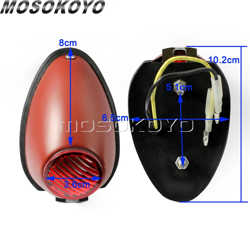 2 x Sidecar Fender светильник s красный задний стоп-светильник Урал для BMW Zundapp DS DBK KS KS750 M1