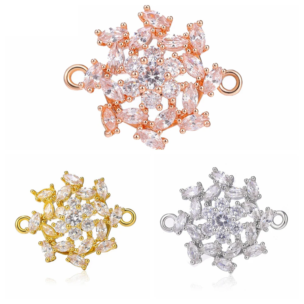 Подвески из кристалла и циркония коннекторы для подвесных браслетов ожерелий