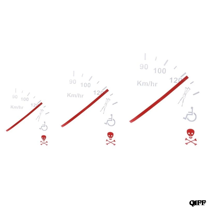 Забавный кластер спидометра наклейка для автомобиля виниловая на окно бампер