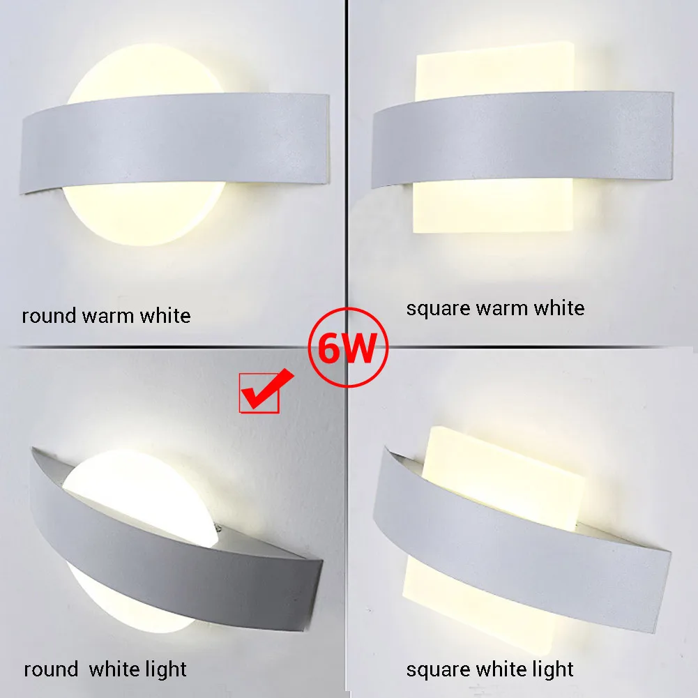 Водонепроницаемый светодиодный светильник настенный 6 Вт прикроватный для