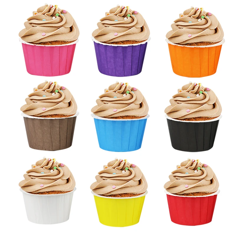 

20pcs per solid color muffin case cupcake liners big size 50*40MM