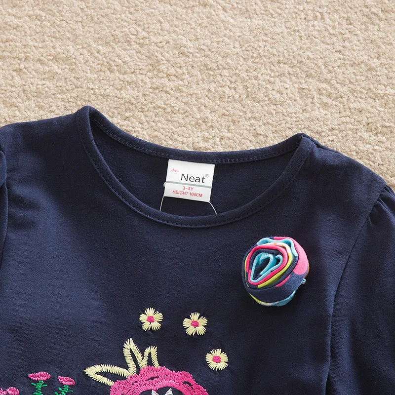IENENS Autumn Spring Infant Kids Children Girl Clothes Child Clothing Grils fashion Cotton Print Dress Dresses Long Sleeves | Детская