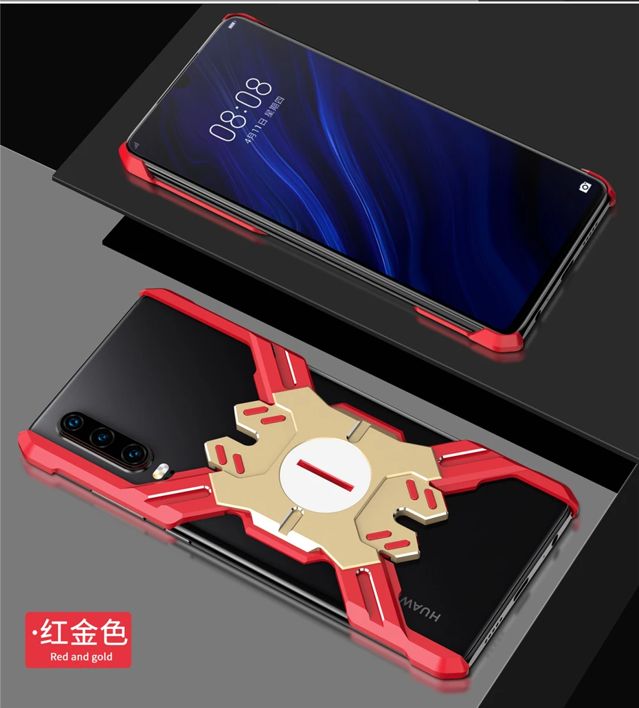 Металлический чехол для huawei P30 Pro, ультра-светильник, механический кронштейн, алюминиевый сплав, рамка, бампер, защитный чехол для huawei P30, чехол