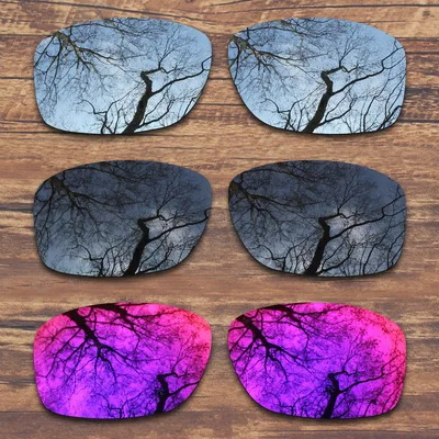 Black.SilverMidnight ToughAsNails поляризованные Сменные линзы для Окли Юпитер квадратные солнечные очки-несколько вариантов - Цвет линз: Black.SilverMidnight
