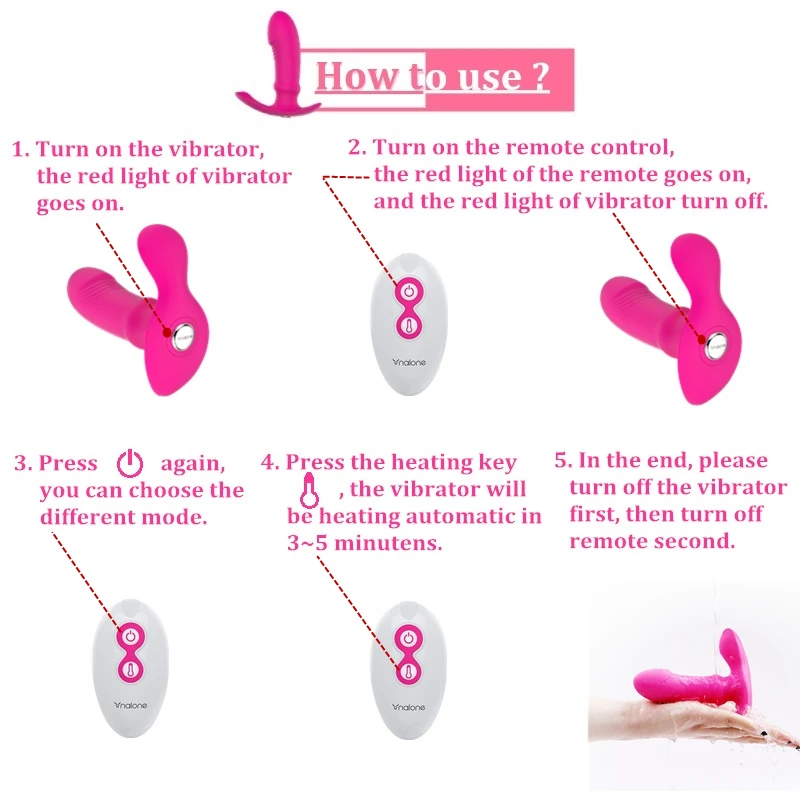 Nalone Anal Vibrator Wireless Heating Remote Control Panties Sex Product For Men Male Masturbation Erotic Toys |