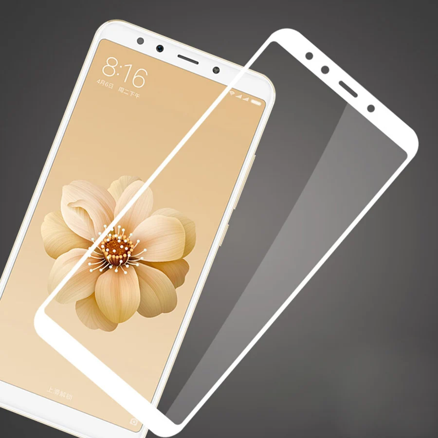 2.5D 9 H полное покрытие Стекло для Xiaomi Mi A2 6X Экран протектор Плёнки закаленное A1 5X