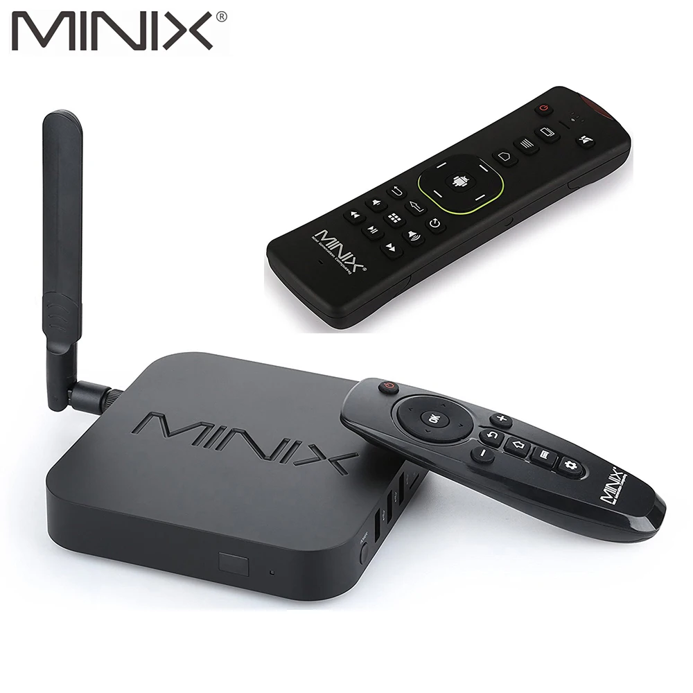 MINIX NEO U9-H+ MINIX NEO A2 Смарт ТВ коробка 64-битному восьмиядерному медиа центр Android 2 ГБ/16 ГБ/4 K/HDR шесть оси гироскопа пульт дистанционного управления Air Мышь