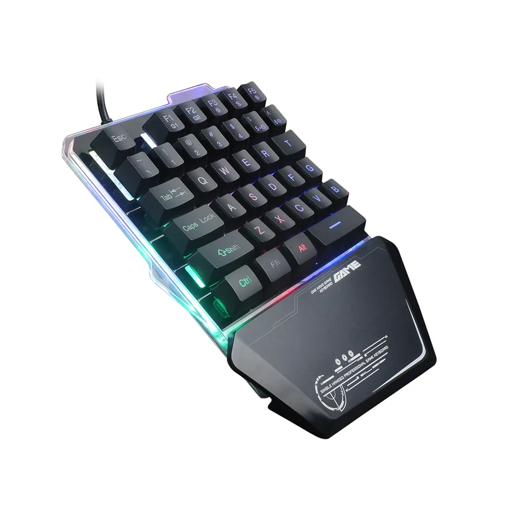 Игровая клавиатура VOBERRY для G40 с кабелем и 35 клавишами, игровая клавиатура с одной рукой, эргономичный дизайн
