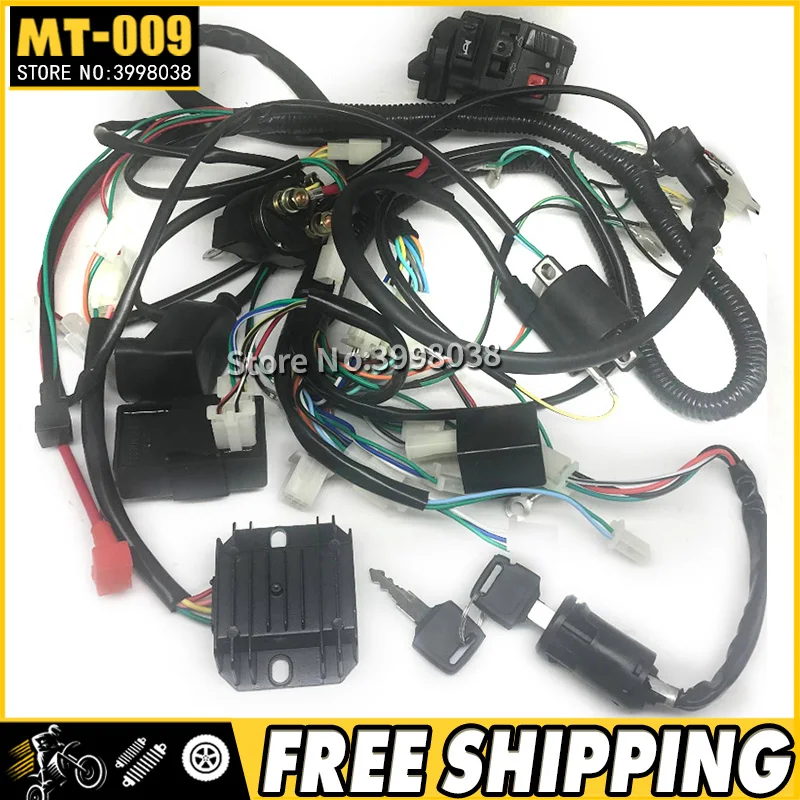 Zongshen Loncin LIFAN 150cc 200cc 250cc ATV GY6 150cc 200cc Quad электрик штук Fil кабель CDI Bobine Dallumage Compter Redre