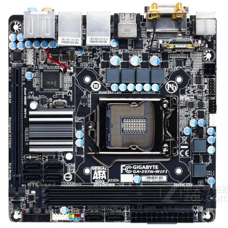 MINI-ITX ITX 17*17 MINI для Gigabyte GA-Z97N-WIFI оригинальная б/у материнская плата Z97N-WIFI Z97 Socket LGA 1150