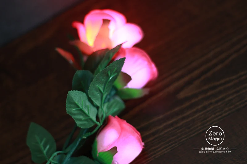 Lighting Rose queen(3)(версия зарядки)-Волшебные трюки, Цветочная магия, для бара вечерние свадебные комедии