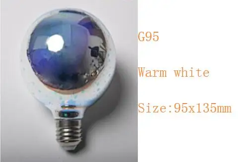 G95 Настольные лампы красочный эффект фейерверка светодиодный A60ST64G80G95G125 лампы 3D Лампа 220V теплый белый домашний бар ночной Светильник - Испускаемый цвет: G95