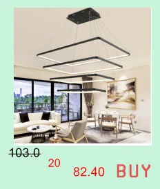 Modern led Chandeliers for Kitchen Dining Room Living Room Suspension luminaire White/Black Aluminum Hanging Chandeliers avize