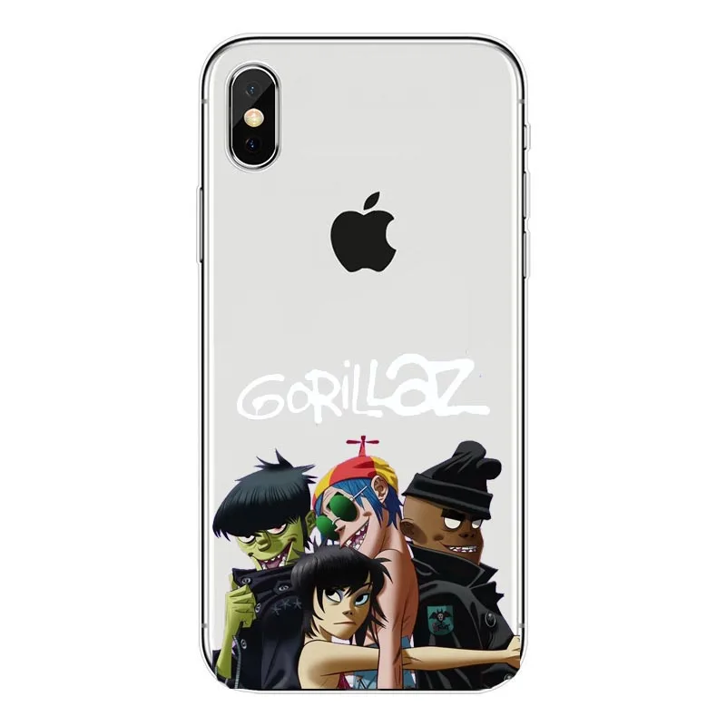 TPU Gorillaz silicone Soft TPU phone case For iPhone5s SE 6 6s plus 7 7plus 8 8plus X XS XR XS Max Cartoon Gorillaz Boat Best Cases - Цвет: TPU