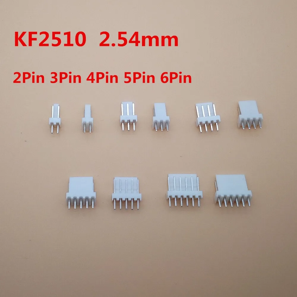 50 шт. KF2510 2/3/4/5/6/7/8/9/10 Pin 2 54 мм Штекерный разъем штыревой штырьковые