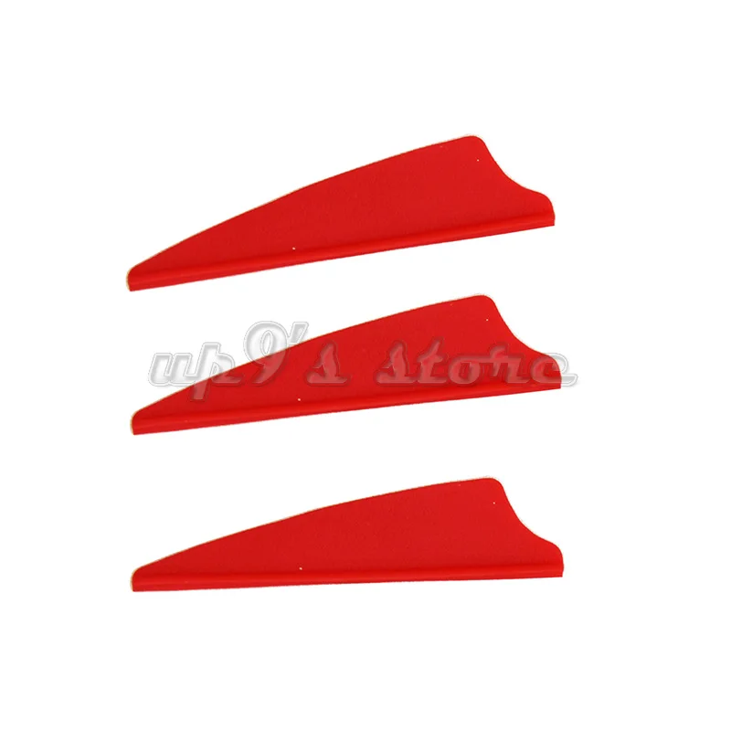 500 шт 2 &quotщит Пластиковая Красная стрела ТПУ Флетчинг лопасть стрельба из лука