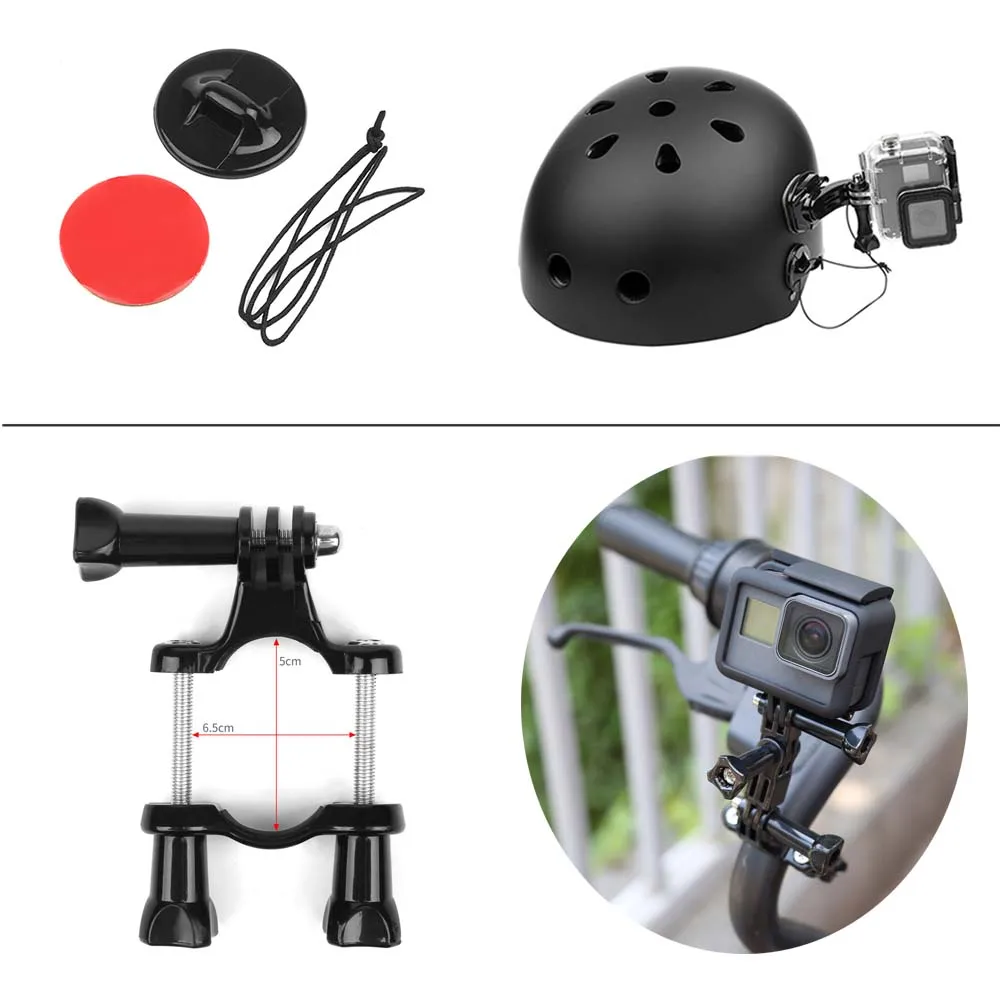 Комплект аксессуаров для экшн камеры GoPro Hero 9 8 7 6 5 4 Session Xiaomi Yi 4K Sjcam Sj4000 нагрудный