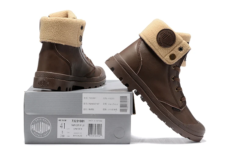 PALLADIUM Pampa Hi Lea M; женские кроссовки на молнии; коллекция года; ботинки-солдатики; кожаные ботильоны; сезон весна-осень; обувь на шнуровке с квадратным носком
