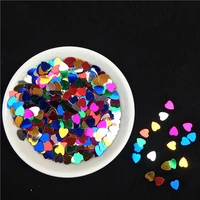 10gbag 6mm love heart shape sequins paillettes for nail art manicurewedding decoration confettikids slime diy accessories