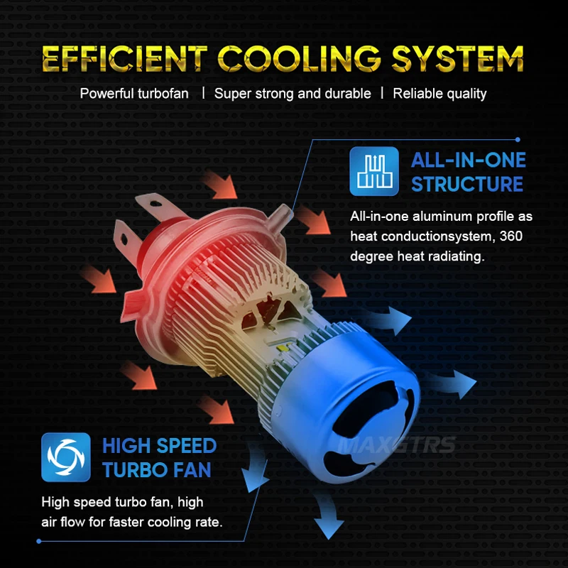 2 шт. Автомобильные светодиодные лампы 70 Вт H4 9003 HB2 CSP|Передние LED-фары для авто| |