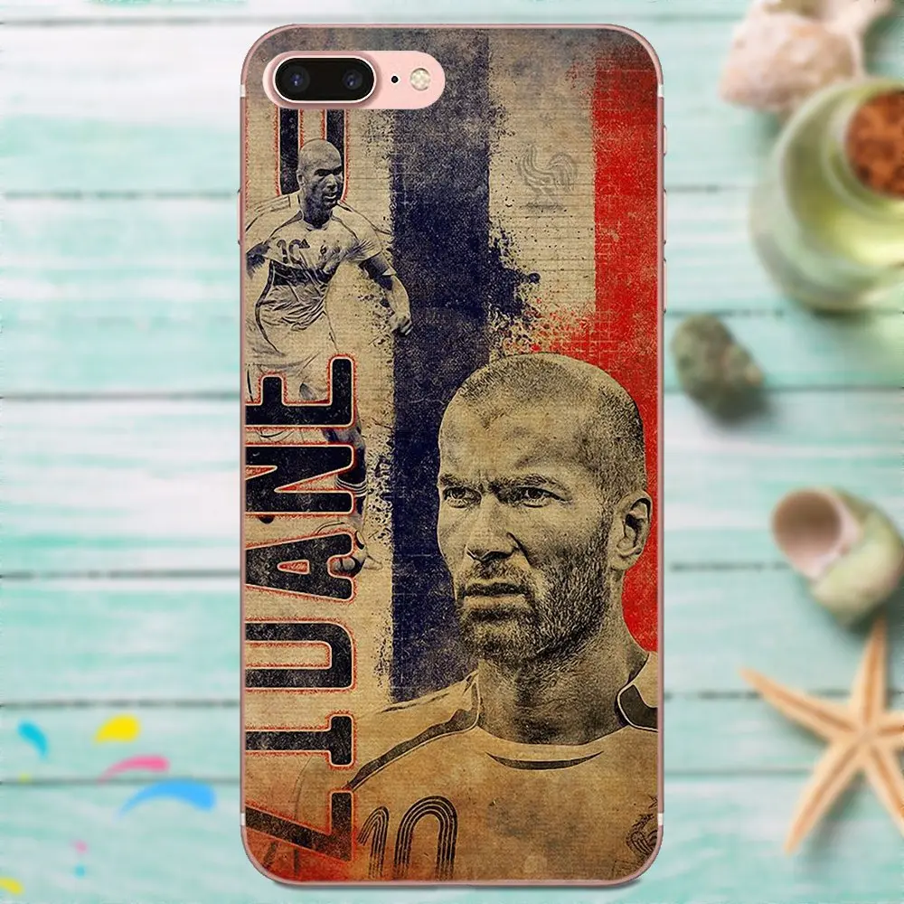 Для Apple iPhone X XS Max XR 4 4S 5 5C 5S SE 6 6S 7 8 Plus Мягкий ТПУ чехол для телефона Zidane Football |