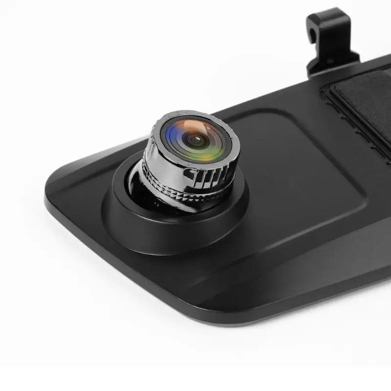 Anytek T77+ Автомобильный видеорегистратор с двумя объективами и сенсорным экраном, FHD автомобильная камера, видеорегистратор, зеркало заднего вида с видеорегистратором заднего вида, видеорегистратор