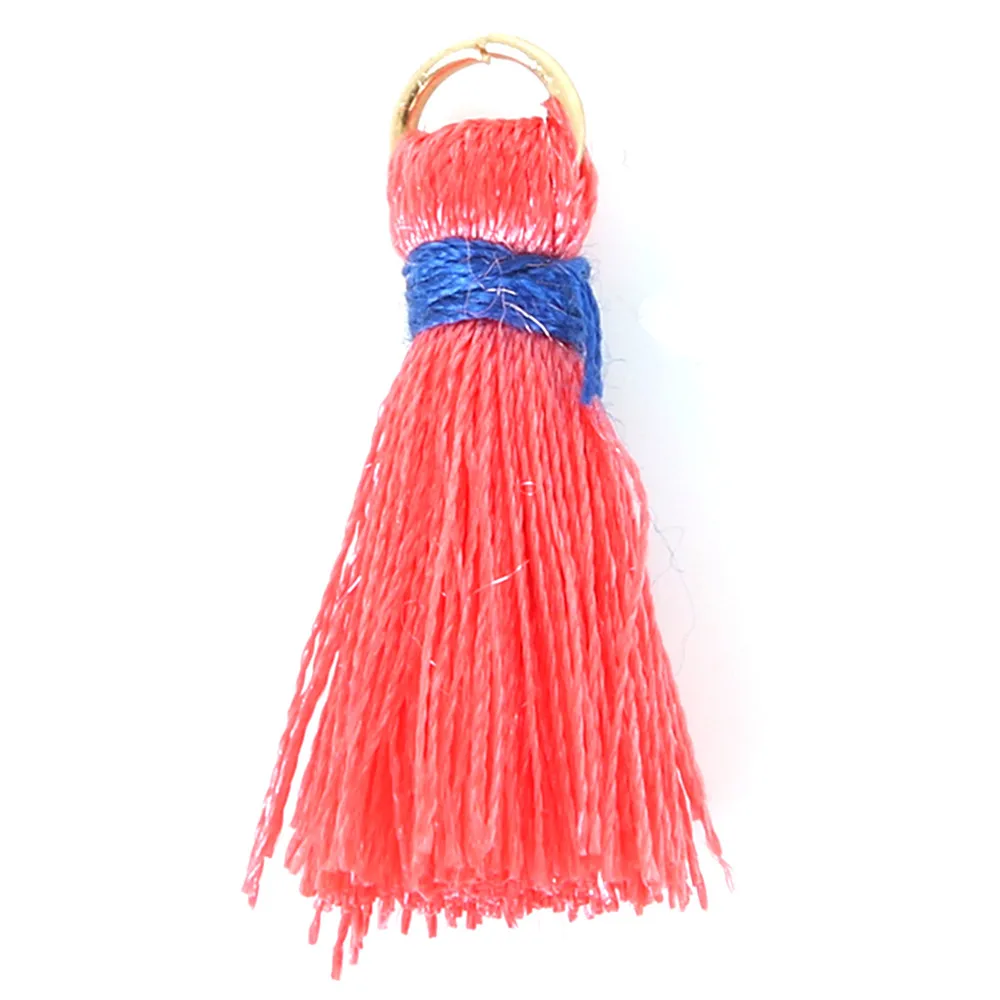 Coral Red 20x5 мм 20 шт маленькая мини-кисточка для DIY Подвески для изготовления украшений ожерелье браслет свадебная одежда украшения серьги ручной работы - Цвет: Coral Red